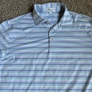 Peter Millar Golf Polo Shirt Large Bent Creek Golf Club Minnesota Summer Comfort
